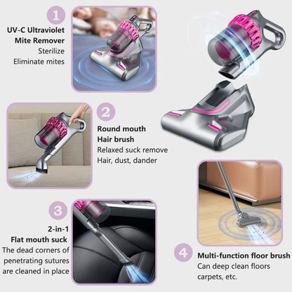 INGUNAR 4-in-1 Dust & UV Vacuum – Deep Clean for Beds, Sofas & Fabrics