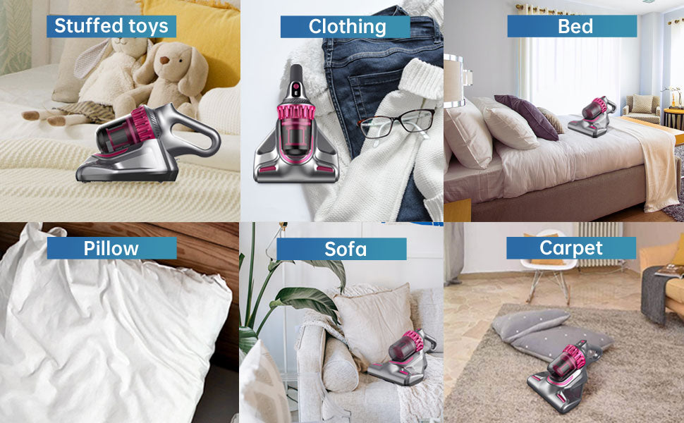 INGUNAR 4-in-1 Dust & UV Vacuum – Deep Clean for Beds, Sofas & Fabrics