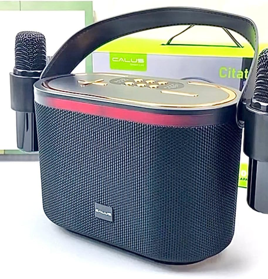 Calus Citation 500 Wireless Karaoke Bluetooth Speaker – Dual Wireless Microphones