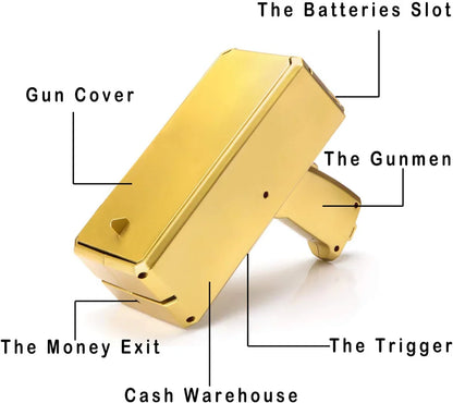 💸 Gold Money Gun Shooter – Make It Rain at Every Party!