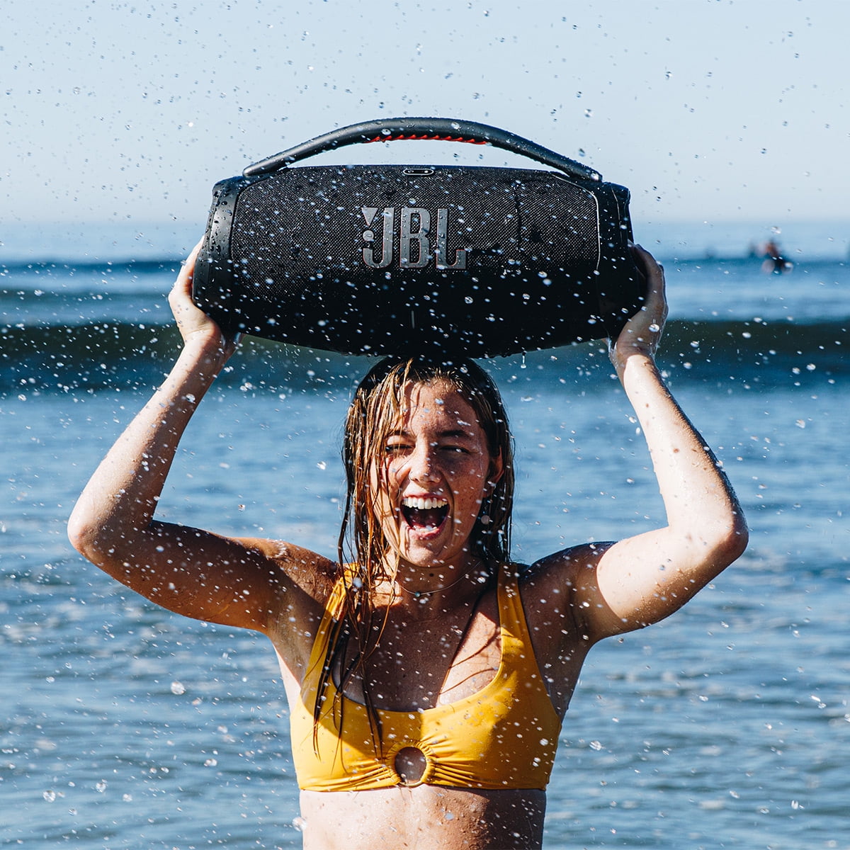 JBL Boombox 3 Portable Bluetooth Speaker – Waterproof, 24-Hour Battery, Deep Bass, PartyBoost, Black