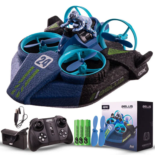 Quadcopter Remote Control Drone 3-in-1 – Air, Water & Land Explorer