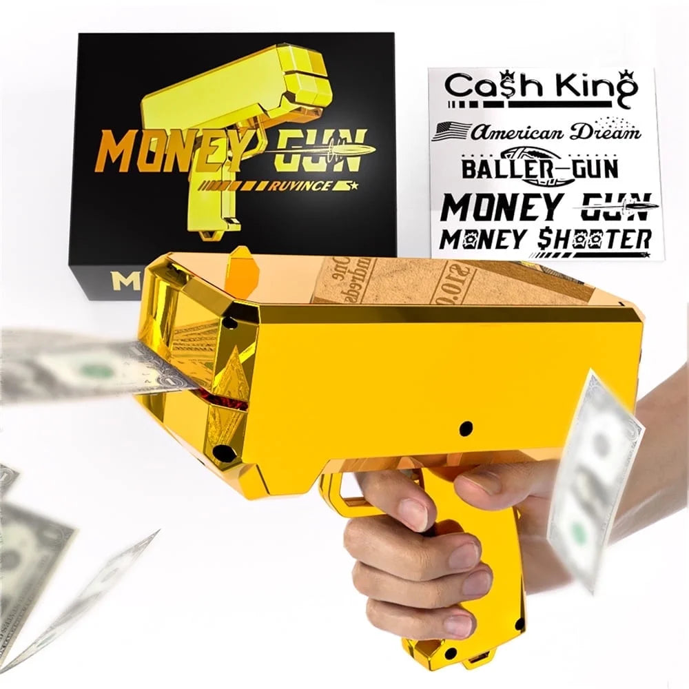 💸 Gold Money Gun Shooter – Make It Rain at Every Party!