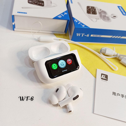 WISME WT-6 Smart AirPods – Bluetooth 5.3 | Android & iOS Compatible