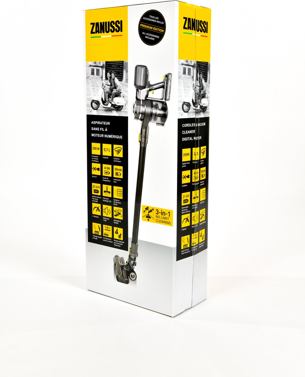 ZANUSSI Airwave Cordless Rechargeable Hand Stick Vacuum Cleaner