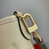Replica Louis Vuitton beige Trianon bag in monogram empreinte leather, high-quality designer dupe with free shipping (1)