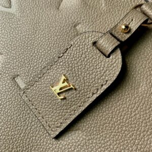 Replica Louis Vuitton beige Trianon bag in monogram empreinte leather, high-quality designer dupe with free shipping (1)